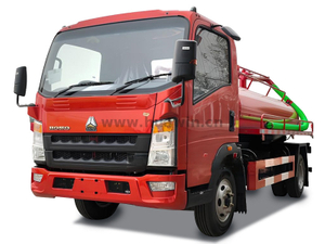 Howo 4x2 4cbm شاحنة شفط البرازية