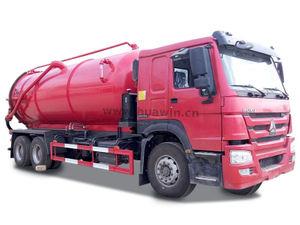 مدينة الصرف الصحي Howo 4x2 شاحنة مياه الصرف الصحي الشاحنة