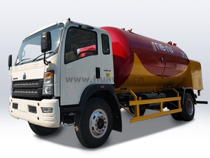 Sinotruk Howo 4x2 LPG Tank Tank Bobtail Truck 8-15M3