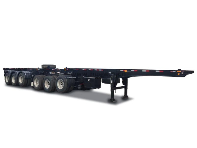 20 قدمًا+40 قدمًا 3 محاور Superlink Flatbed Trailer