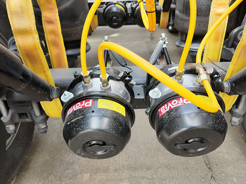 3 محاور 40FT مسطحة نصف مقطورة-14