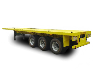 Sinotruk Tri-Axle Flated Container مقطورة