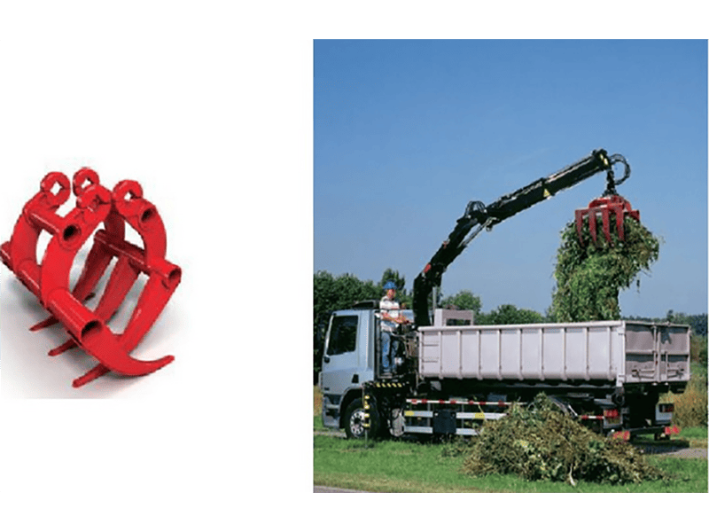 شاحنة رافعة HOWO 6X4 مع رافعة ذراع مطوية 8T-7