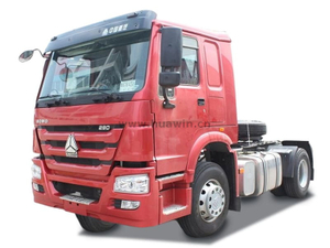 Sinotruk Howo 4 × 2 شاحنة جرار مع قوة حصان قوية