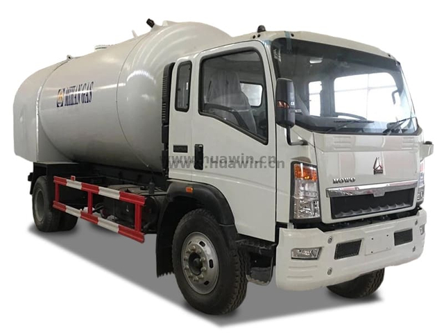 Sinotruk Howo 6x4 LPG Tank Tank Bobtail Truck