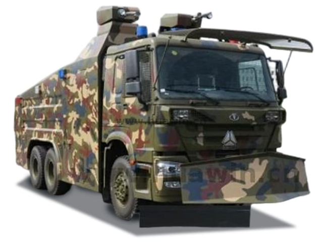 Sinotruk 6x4 B4 B5 B6 مكافحة مكافحة الرصاصة مركبة نقل الركاب