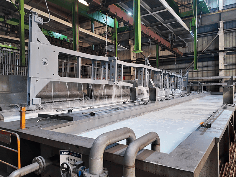 3 محاور 40FT مسطحة نصف مقطورة-3