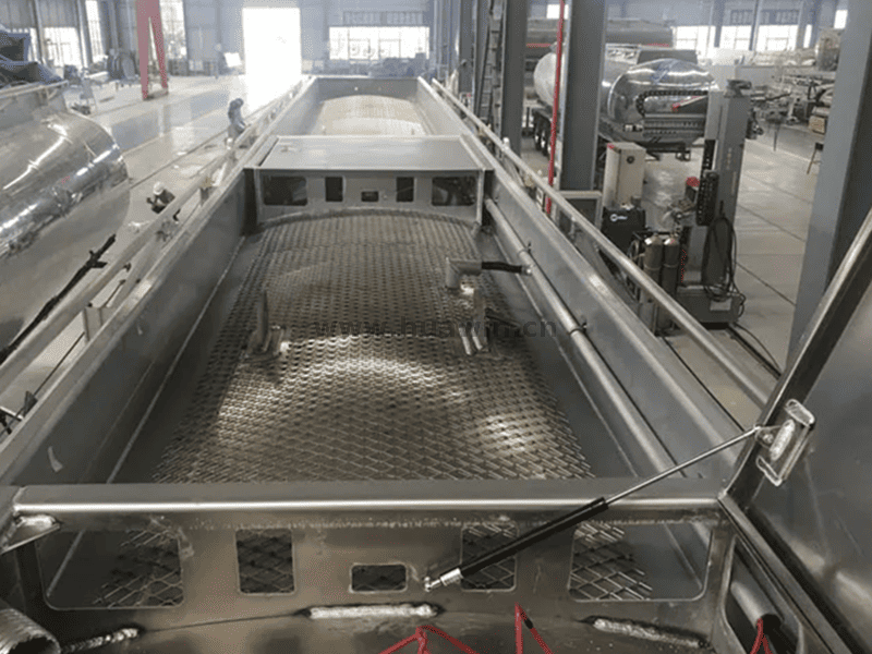 CIMC 3 محاور 46000 لتر مقطورة ناقلة سبائك الألومنيوم -10