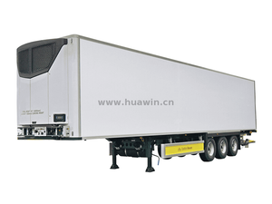Sinotruk 3 Axles ثلاجة حاوية حرارة الملك نصف مقطورة