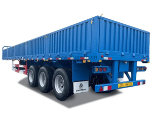 Sinotruk 3-AXLE الثقيلة حصة النقل Van Cargo Semi مقطورة