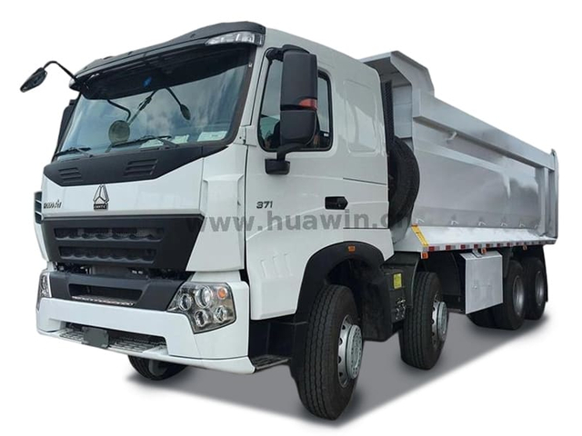 Sinotruk Howo A7 8x4 12 عجلات شاحنة تفريغ U.