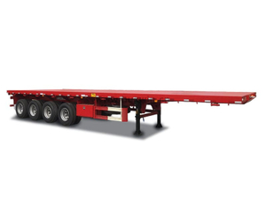 4 محاور 40ft مسطحة نصف مقطورة