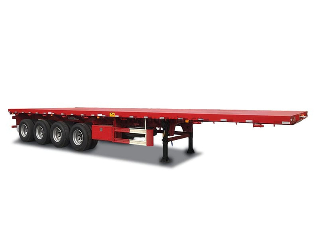 4 محاور 40ft مسطحة نصف مقطورة
