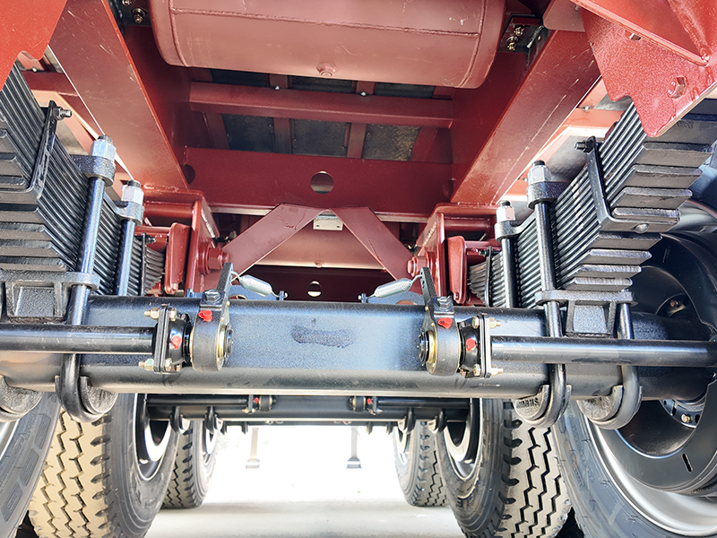 3 محاور 40FT مسطحة نصف مقطورة-10