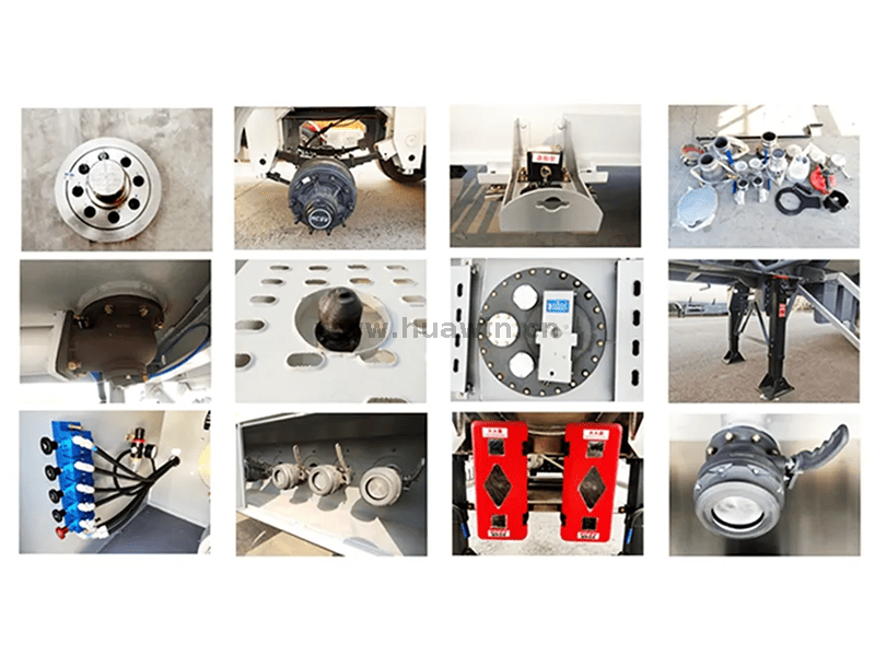 CIMC 3 محاور 46000 لتر مقطورة ناقلة سبائك الألومنيوم -11