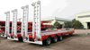3 محاور خطوة سطح السفينة Lowboy Drop Deck Semi مقطورة
