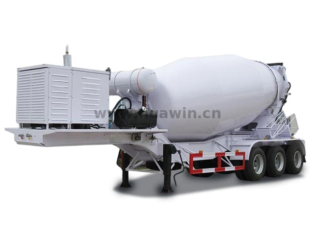 Sinotruk 3 Axles Concrete 16CBM Mixer Tanker Trailer