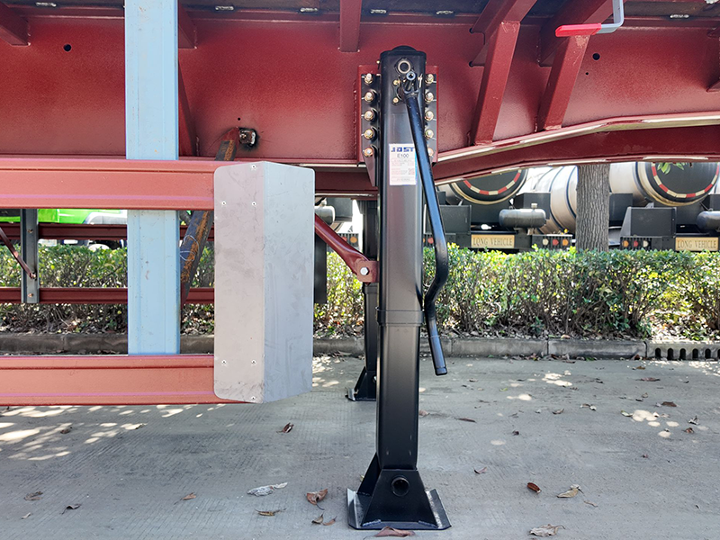 3 محاور 40FT مسطحة نصف مقطورة-12