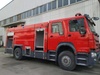 HOWO 4x2 Water Spray Fire Fighting Tank Truck Wiht 6CBM Water و 2CBM Foam