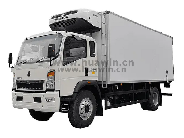 Howo التبريد 4x2 وحدة الملك الباردة شاحنة 