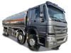 Sinotruk Howo 8x4 12 Wheeler Fuel Tanker Truck 30 KL مادة الألومنيوم