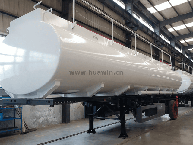 CIMC 3 محاور 46000 لتر مقطورة ناقلة من الصلب الكربوني