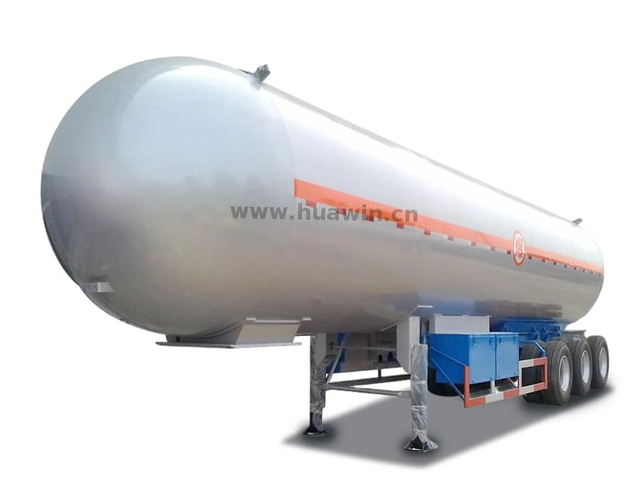 Sinotruk 3 Axles LPG 56CBM Tanker Semi Trailer