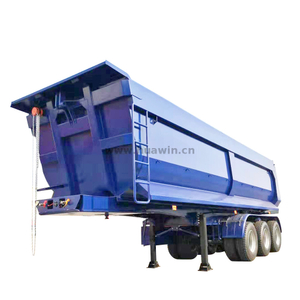 Huawin 3 Axles/4 Axles Dump Semi Trailer مع Volume 18CBM-40CBM 