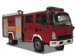 Cummins Engine 3 CBM Water و 1 CBM Foam Fire Control Truck