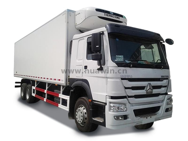 Sinotruk Howo 6x4 30ton ثلاجة الشاحنة