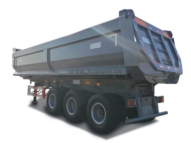 3 محاور 26cbm تفريغ نصف مقطورة