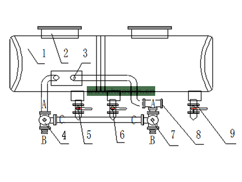 CIMC 3 Axles 46000 Liters Aluminum Alloy Tanker Trailer-3 CIMC 3 محاور 46000 لتر مقطورة ناقلة سبائك الألومنيوم -3